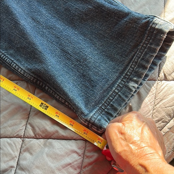 Duluth Trading Co. Denim Pants lined with Plaid flannel Interior - Picture 7 of 7